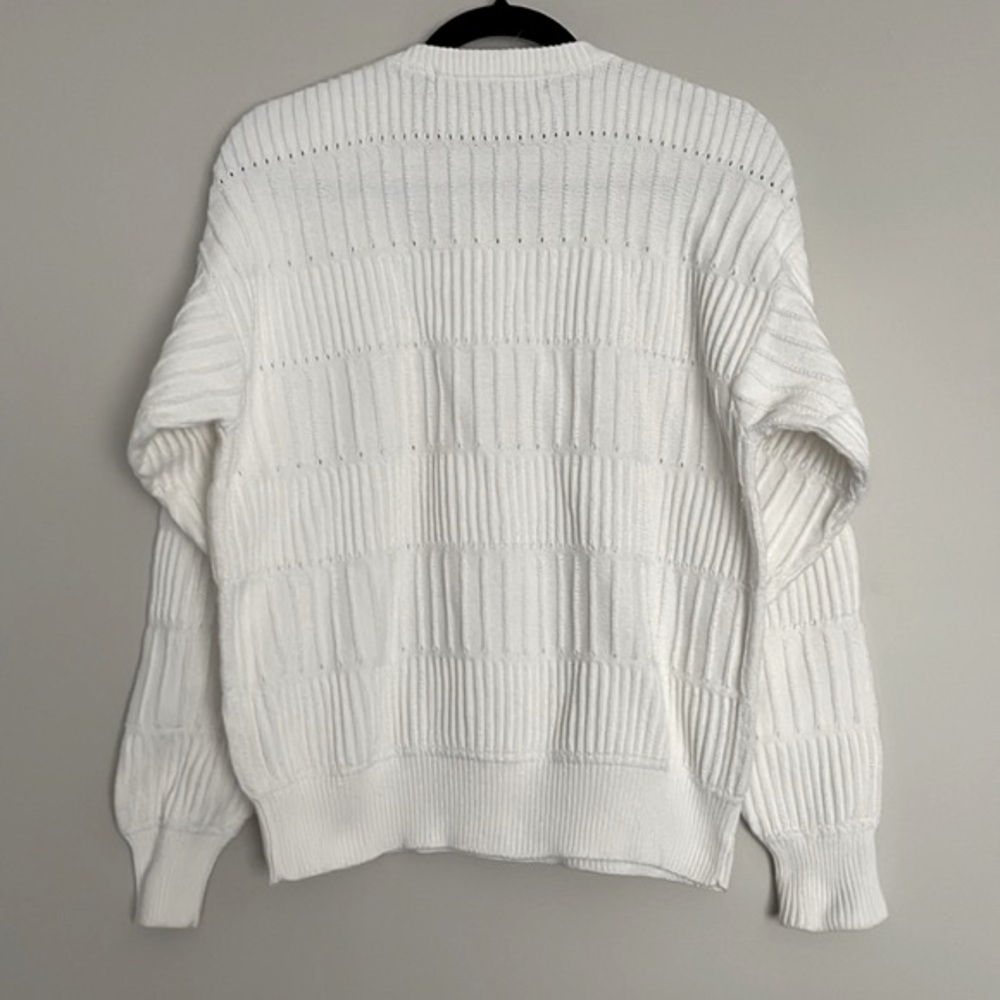 Vintage Basic Elements Reverse Knit Mens Sweater … - image 5